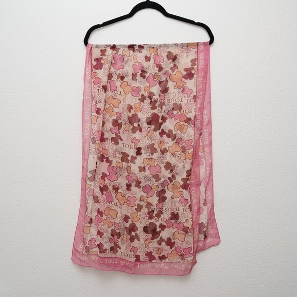 Rare Tous Rectangle Kaos Teddy Bear Shawl - Picture 1 of 7